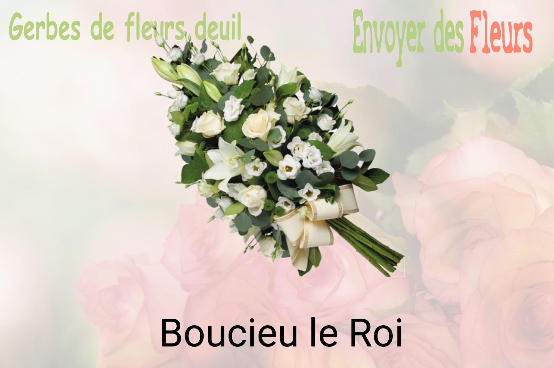 Gerbe de fleurs de deuil livrée à Boucieu-le-Roi